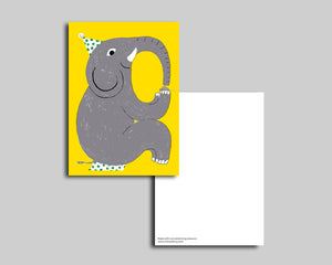 Schneeberg.Land | Postkarte | Elefant mit Maus