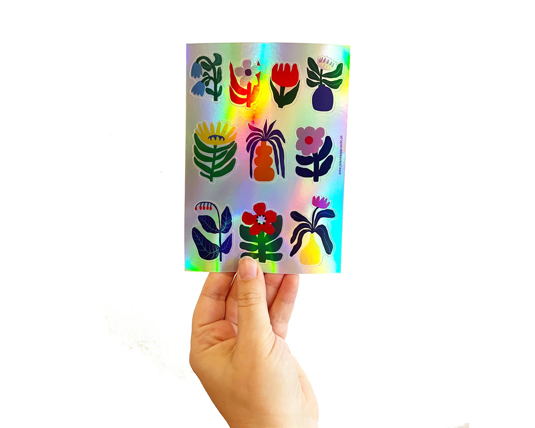 Jolanda Epprecht | Sticker | Blumen Holografisch